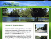 Tablet Screenshot of harmonyvillageseniorhousing.com